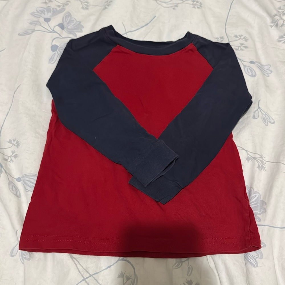 ⭐️10Threads Long Sleeves Color Block T-shirt (Size: 4)
